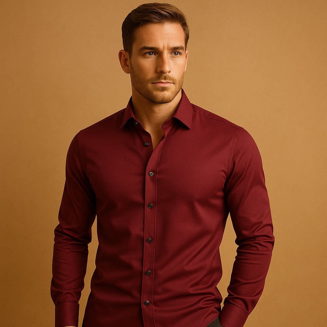 Julian | Men’s Slim Fit Stretch Button-Up Shirt