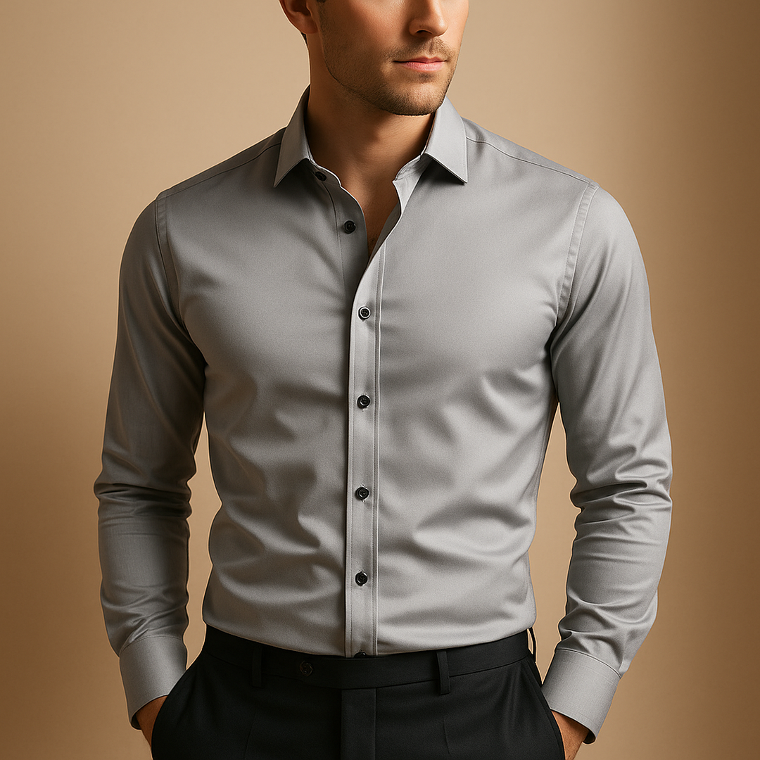 Julian | Men’s Slim Fit Stretch Button-Up Shirt