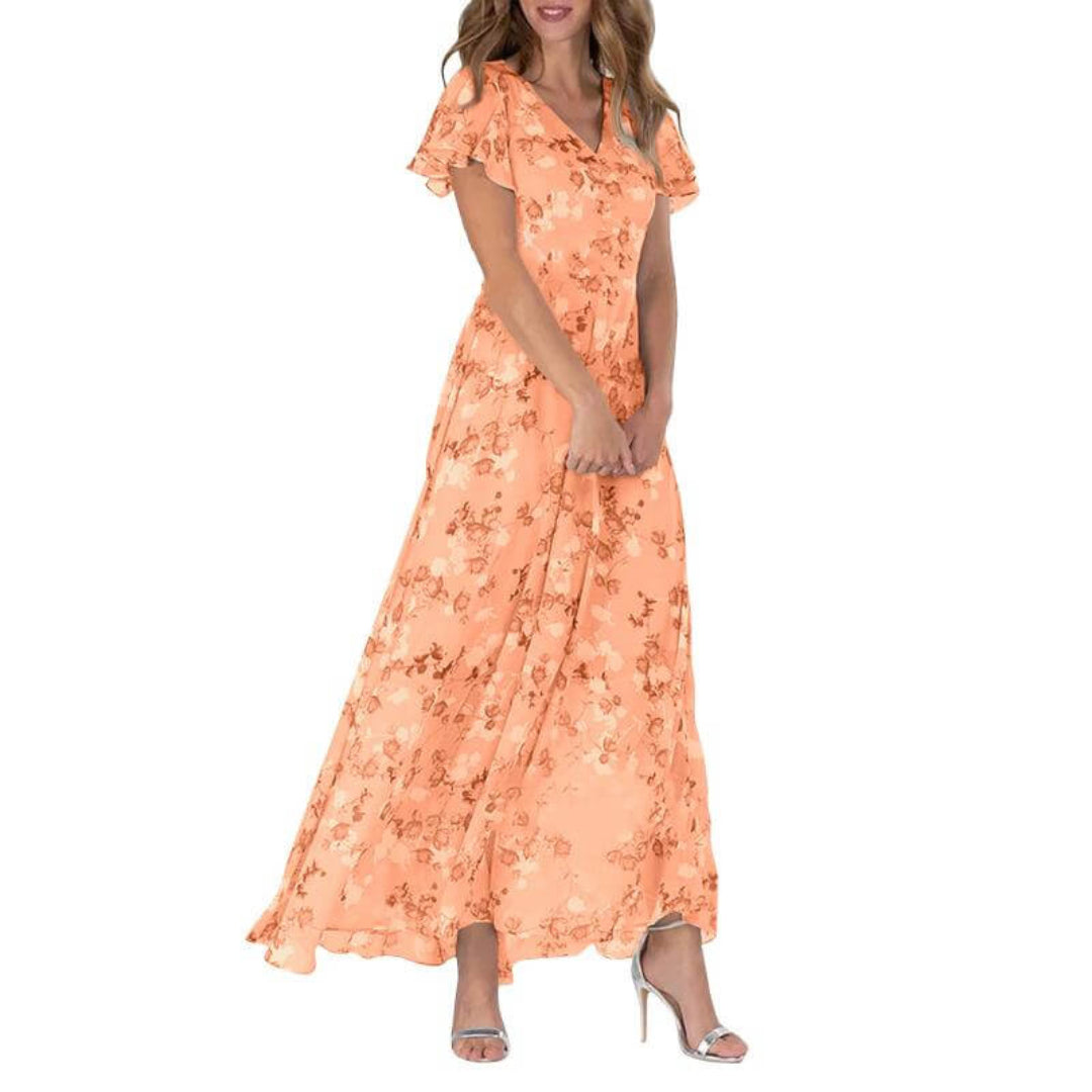 Amelia | Women’s Floral Maxi Wedding Guest Dress