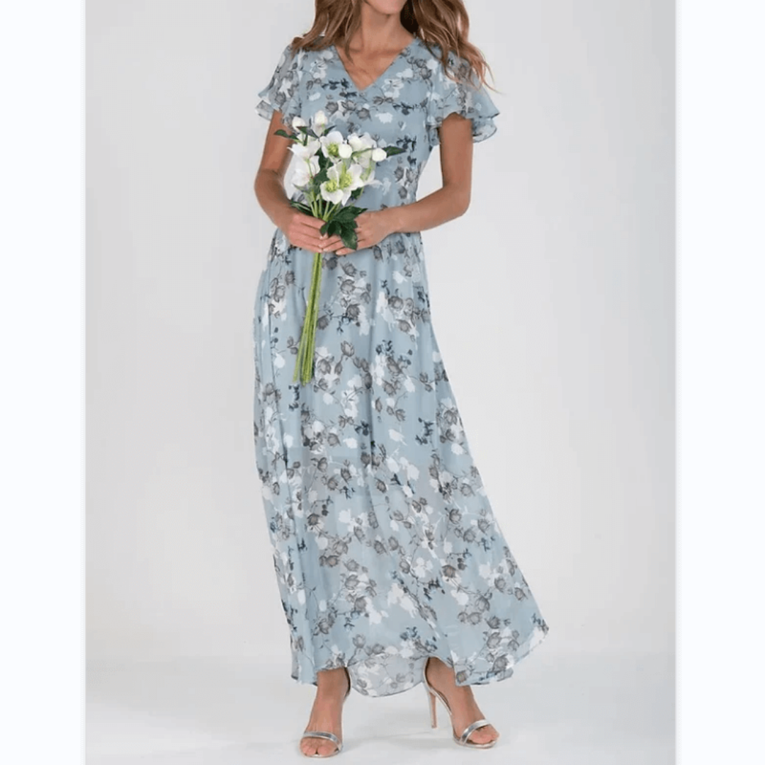 Amelia | Women’s Floral Maxi Wedding Guest Dress
