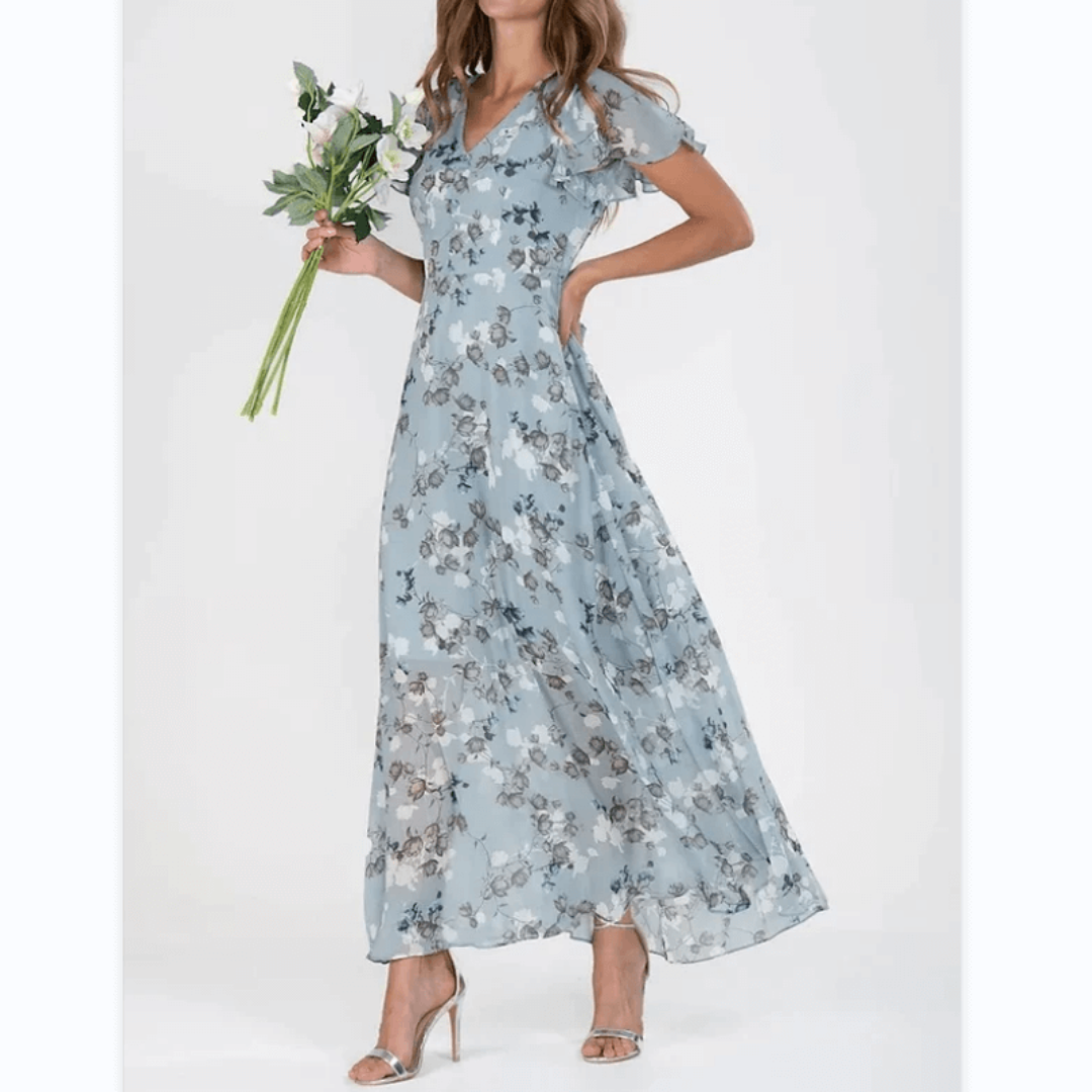 Amelia | Women’s Floral Maxi Wedding Guest Dress