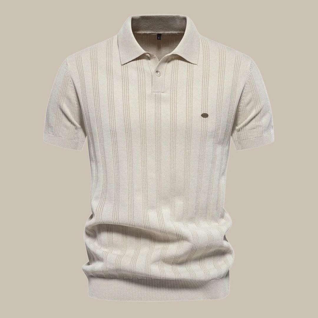 Lucas | Men’s Merino Wool Polo Shirt with Short Sleeve